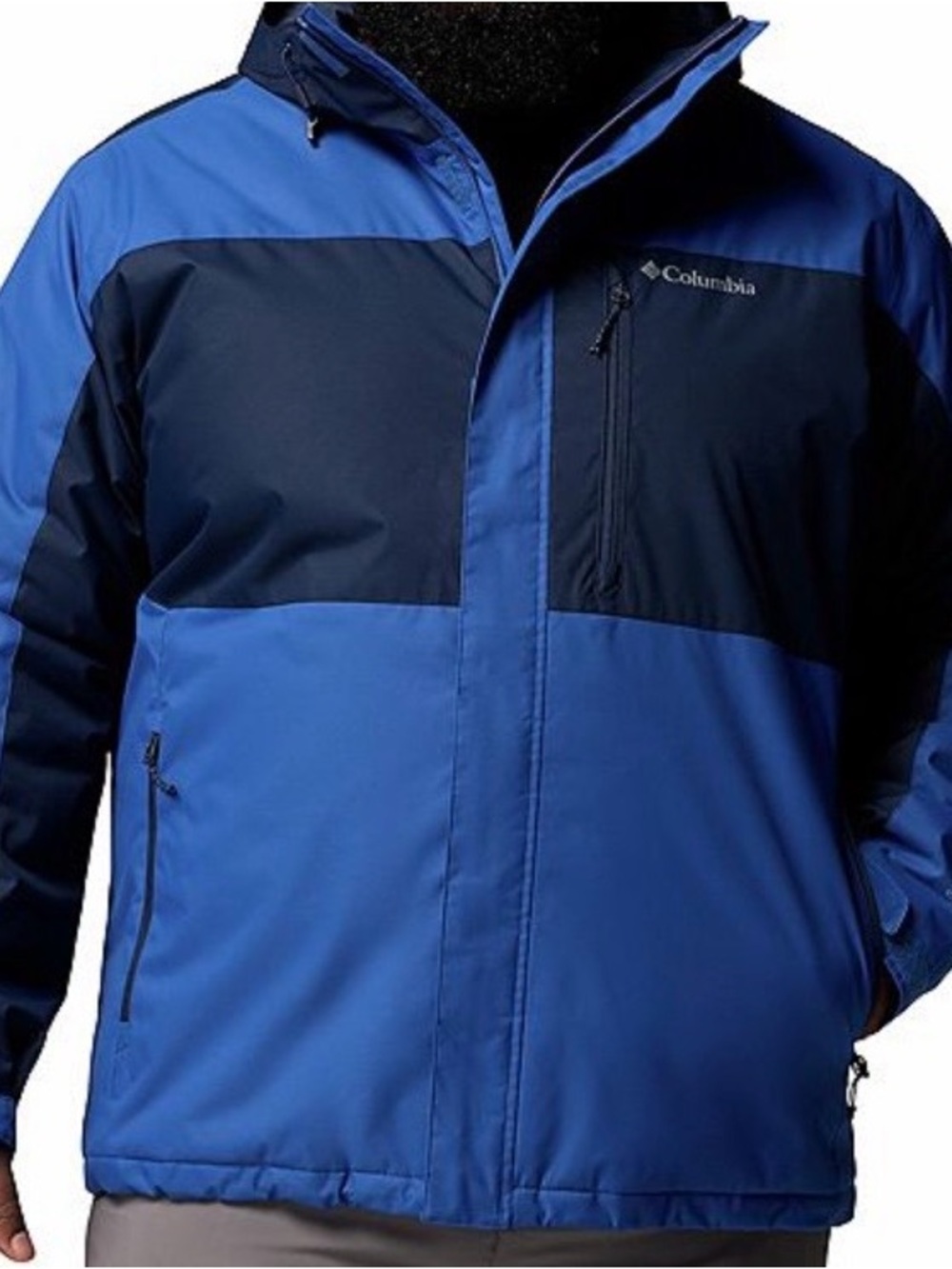 Columbia Jacket Mens 4XL Tipton Peak Ill Insulated Omni-Tech Blue Reflective NWT - Picture 4 of 13